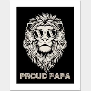 Proud Papa Lion Posters and Art